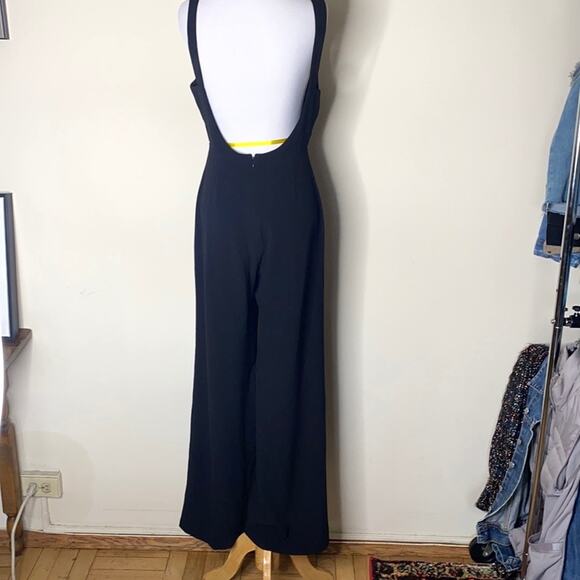Wayf Anthropologie Black Curtis Wide Leg Jumpsuit - Picture 10 of 11